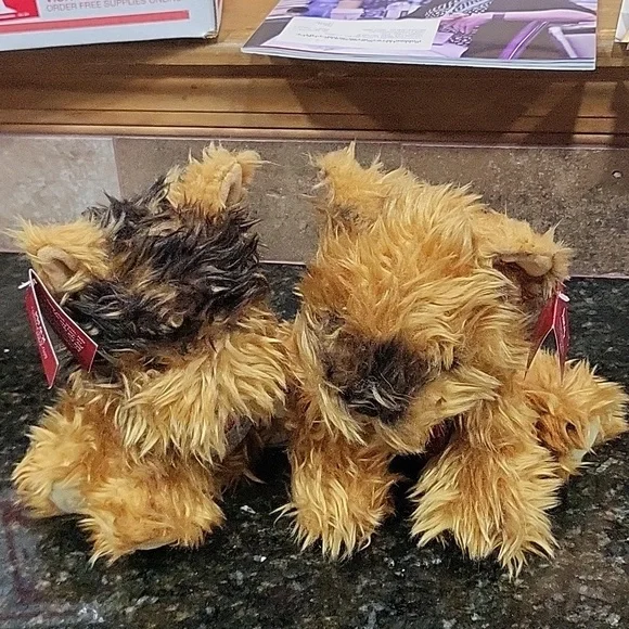 NWT VICTORIA'S SECRET 2003 LIMITED EDITION MAX & LUCY Twin Terrier Puppies PLUSH
